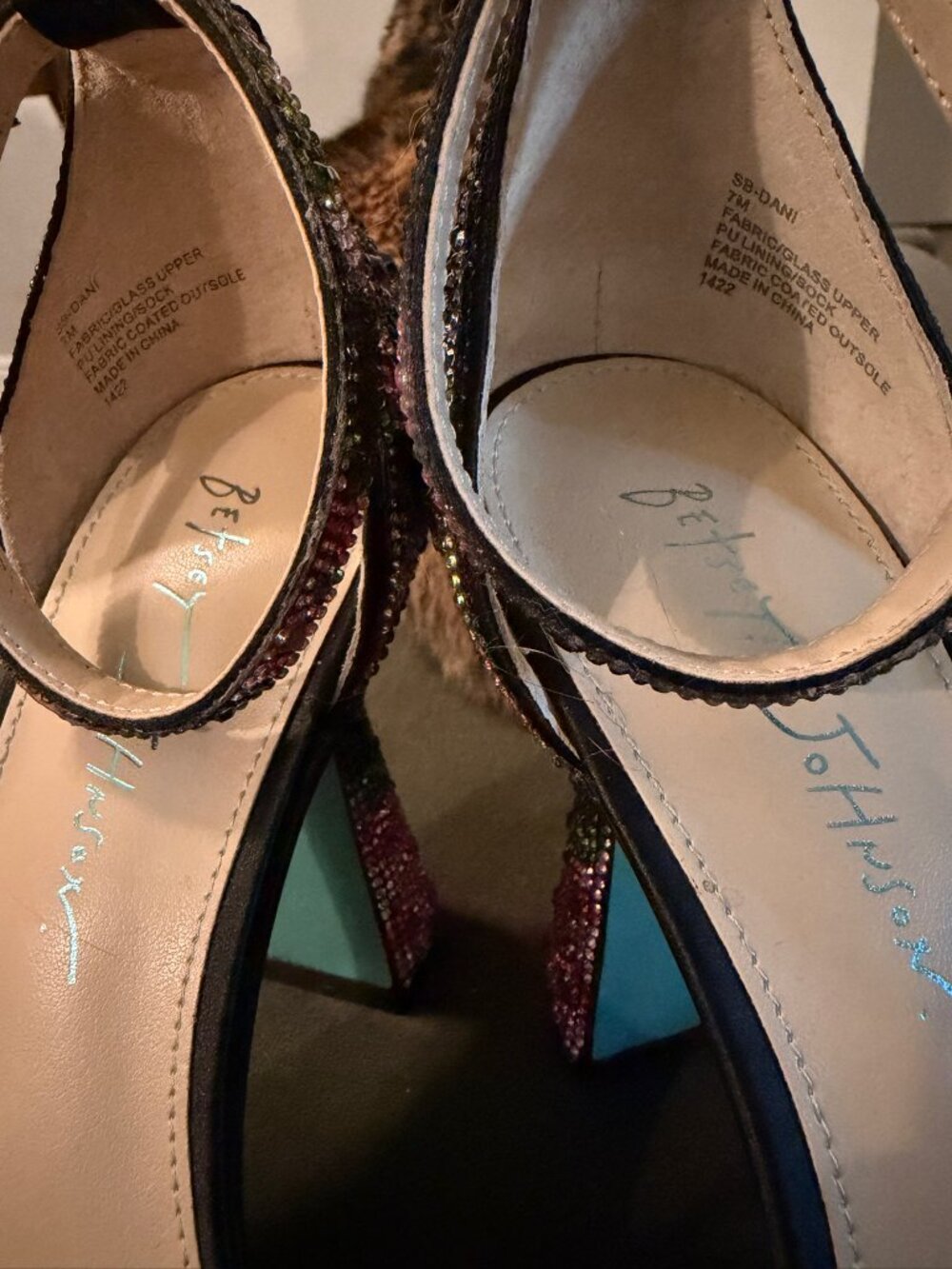 Betsey Johnson Floral High Heels - Picture 2 of 4